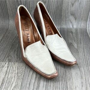 Peter Kent White and Brown Heels
